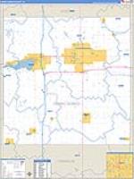 Cerro Gordo, Ia Carrier Route Wall Map